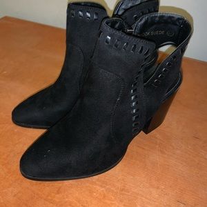 Suede Boot with Heel Sz 8